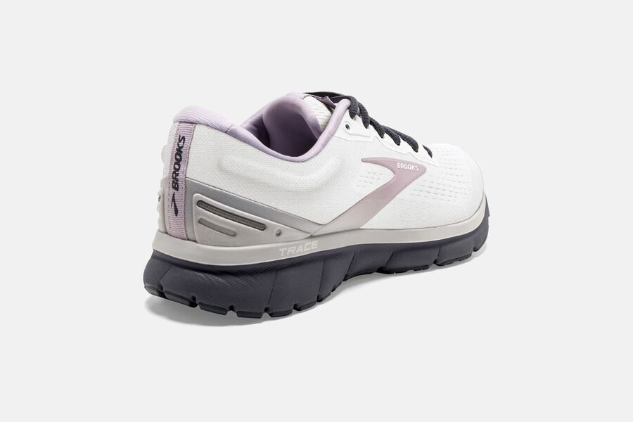 Brooks Trace Road Loopschoenen Dames - Wit/Roze - 486250LJP